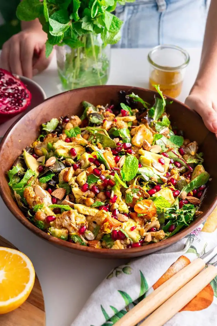 roasted-cauliflower-and-chickpea-spring-salad-recipes