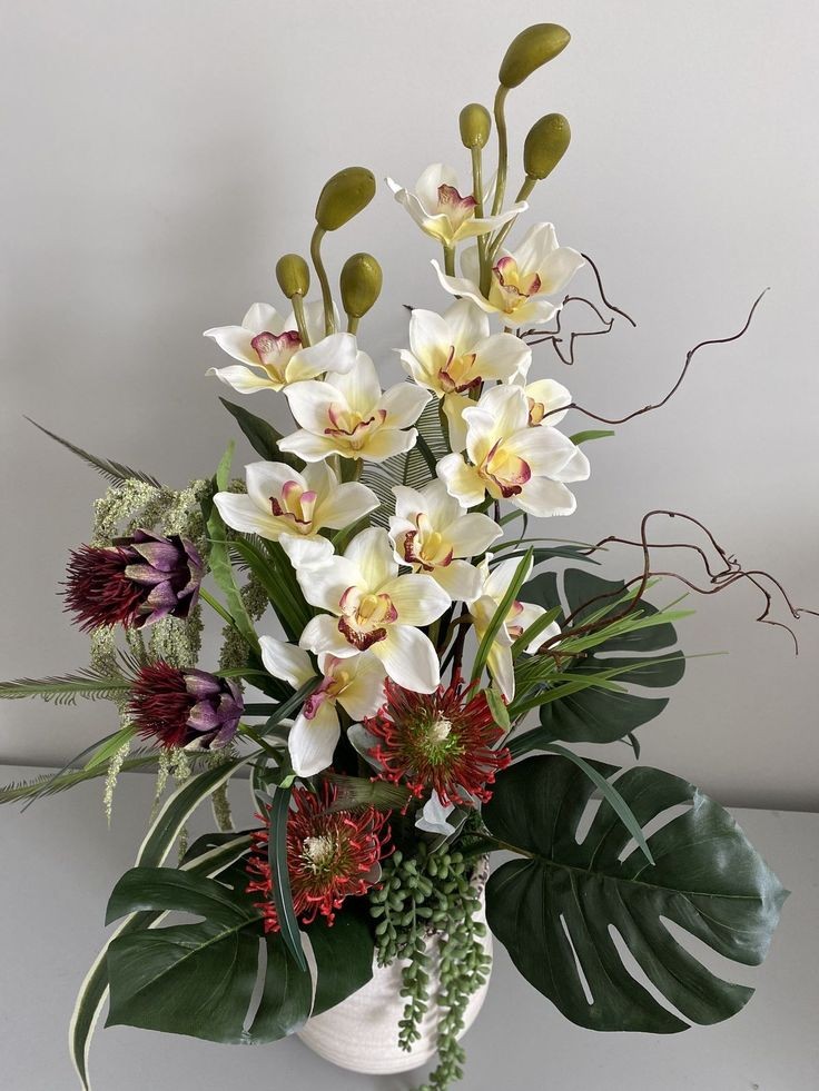 orchid-and-fern-arrangement