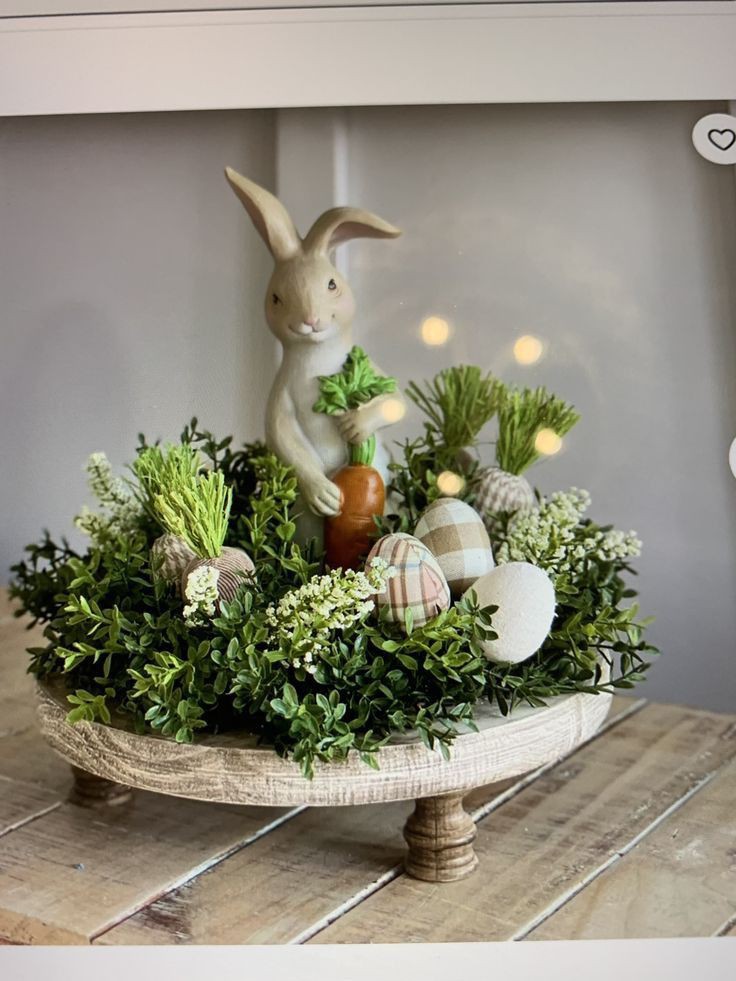 spring-inspired-figurines-spring-centerpiece-ideas