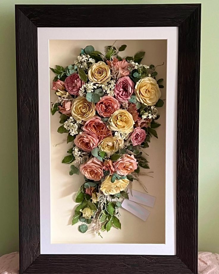 Framed-Pressed-Flower-Arrangement