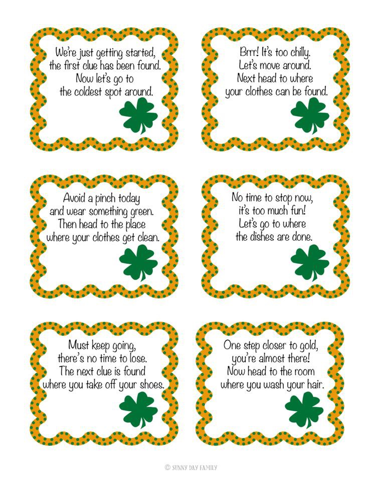 host-a-shamrock-scavenger-hunt