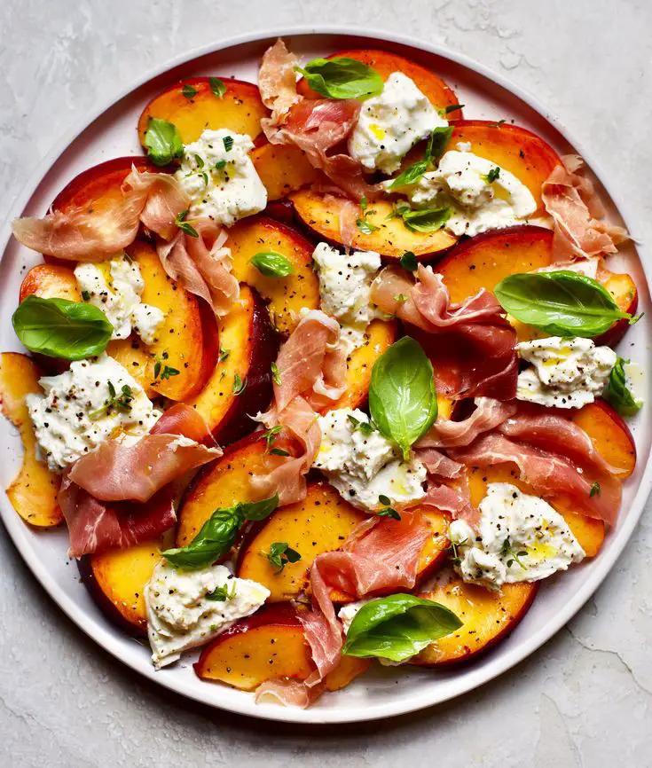 peach-and-burrata-salad-easter-brunch-recipes