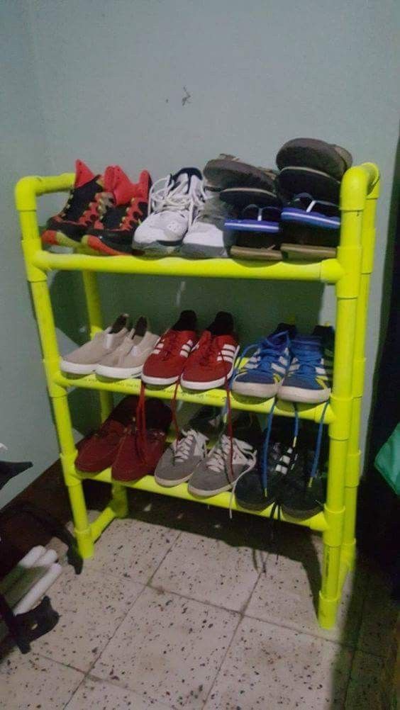 pvc-pipe-shoe-organizer