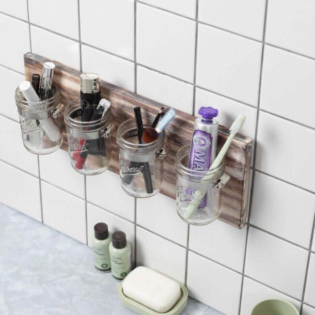 mason-jar-bathroom-organizer