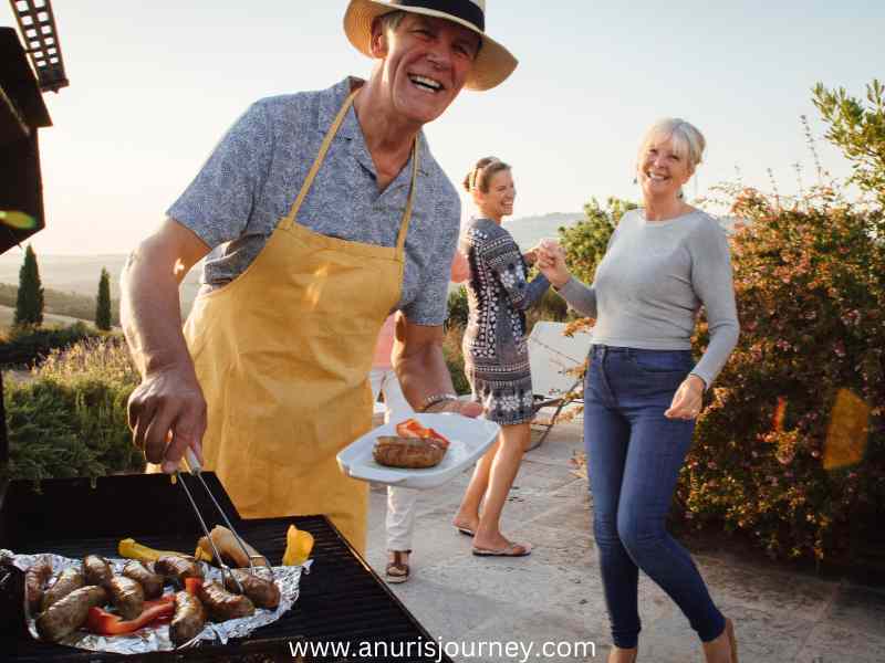 A-Happy-dad-grilling-meat-as-33-Fathers-Day-BBQ-Ideas-for-the-Ultimate-Backyard-Cookout.