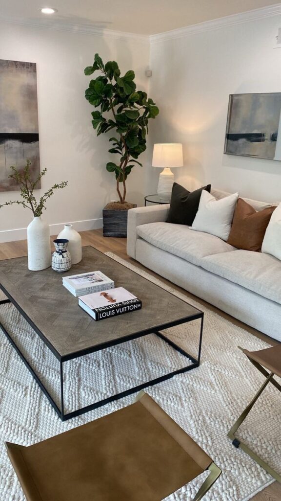 View of 35 minimalist decor hacks to create a peaceful living room - Anuri's ...