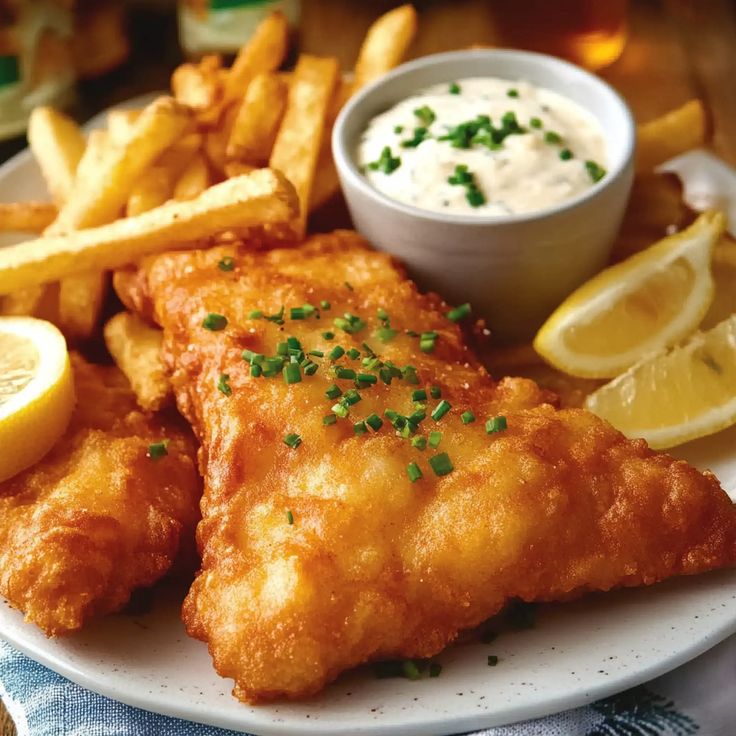 Beer-Battered-Fish-and-Chips-as-35-Irresistible-Fathers-Day-Dinner-Recipes-Hell-Love.