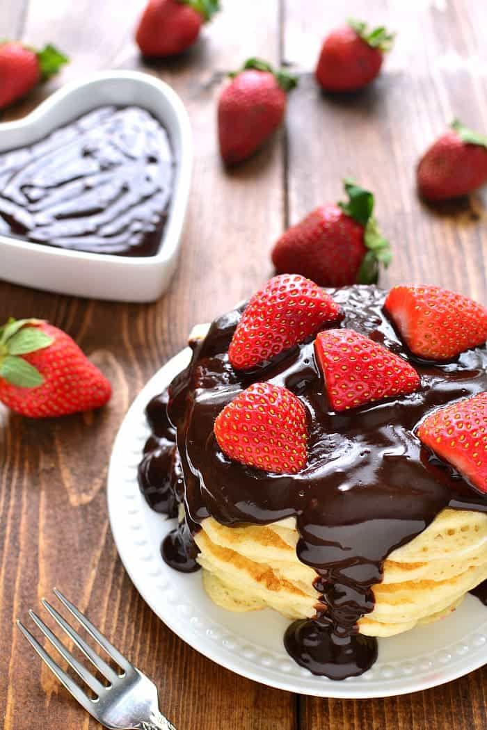 Chocolate-Covered-Strawberry-Pancakes-as-29-Unique-Fathers-Day-Breakfast-Ideas-to-Start-His-Day-Right