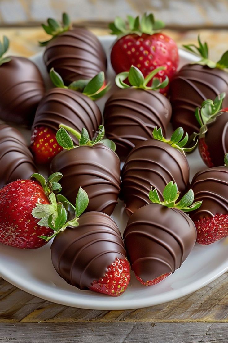 Chocolate-Dipped-Strawberries-as-39-Delicious-Fathers-Day-Dessert-Ideas-That-Will-Satisfy-His-Sweet-Tooth