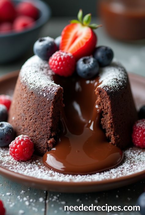 Chocolate-Lava-Cake-as-39-Delicious-Fathers-Day-Dessert-Ideas-That-Will-Satisfy-His-Sweet-Tooth