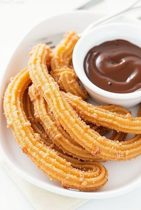 Churros-with-Chocolate-Sauce-as-39-Delicious-Fathers-Day-Dessert-Ideas-That-Will-Satisfy-His-Sweet-Tooth