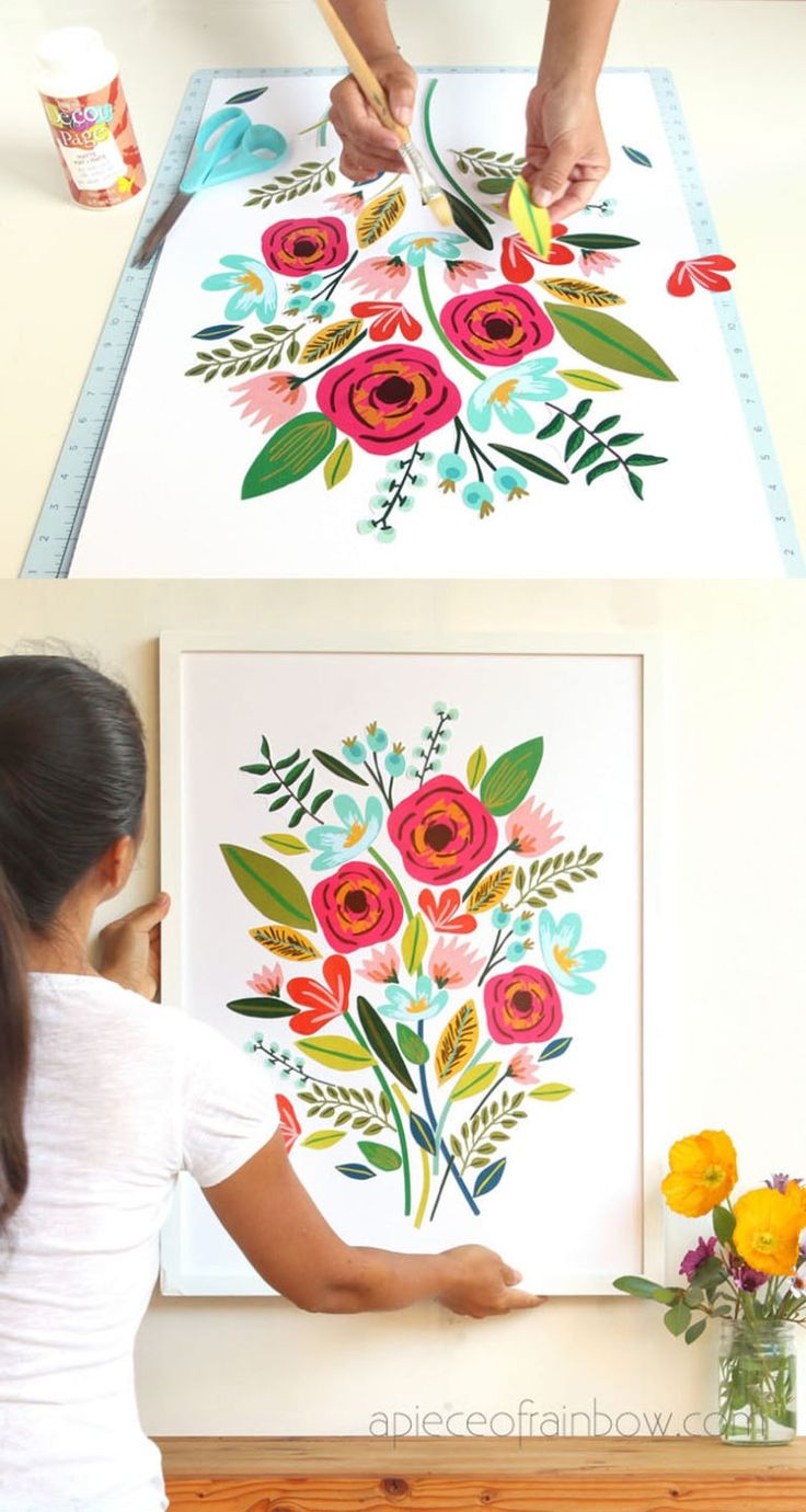 DIY-Wall-Art-as-29-Last-Minute-DIY-Mothers-Day-Gift-Ideas-That-Still-Feel-Special.