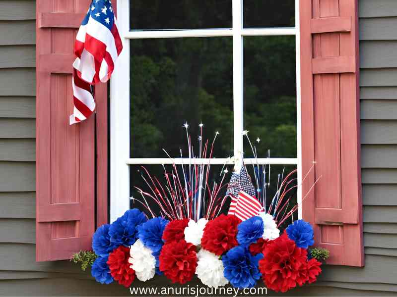 Firework-Inspired-Window-Boxes-as-25-DIY-Firework-Inspired-Decorations-to-Make-Your-4th-of-July-Pop