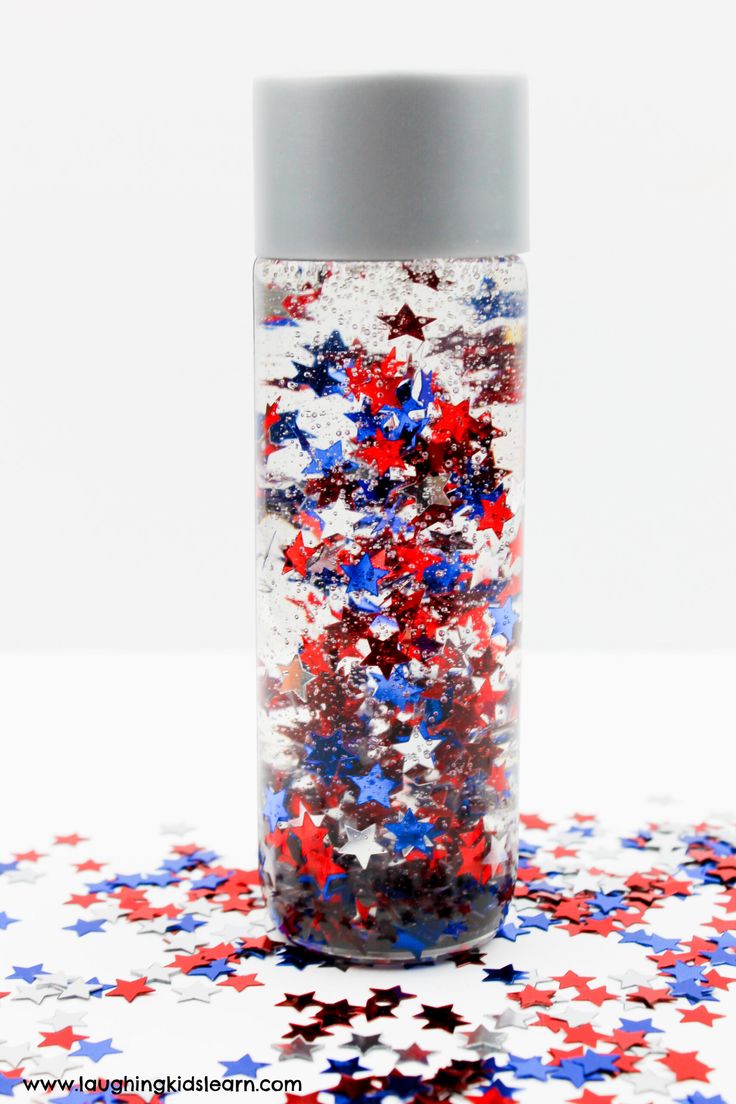 Firework-Sensory-Bottles-as-29-Fun-and-Easy-4th-of-July-Crafts-for-Kids-and-Adults