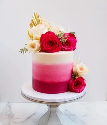 Floral-Ombre-Buttercream-Cake-as-25-Pretty-Mothers-Day-Cake-Designs-You-Can-Actually-Recreate