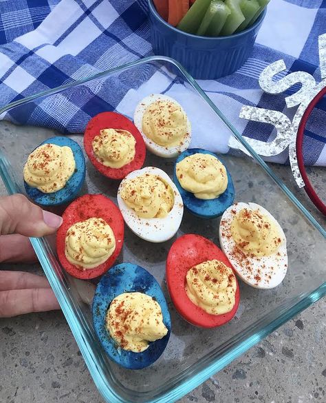 Fourth-of-July-Deviled-Eggs-as-39-Easy-4th-of-July-Snacks-That-Are-Perfect-for-Any-Party