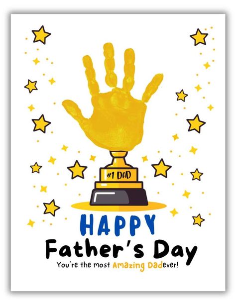 Handprint-Card-as-27-DIY-Fathers-Day-Card-Ideas-That-Are-Way-Better-Than-Store-Bought.