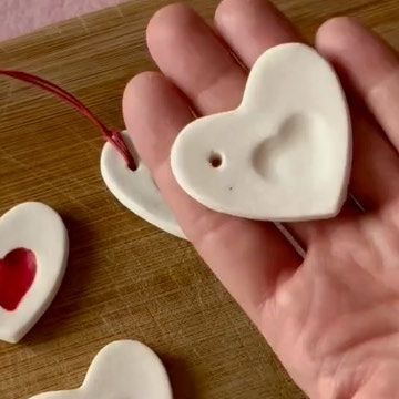 Heart-Shaped-Salt-Dough-Ornament-as-35-Cute-and-Easy-Mothers-Day-Crafts-for-Kids-to-Make