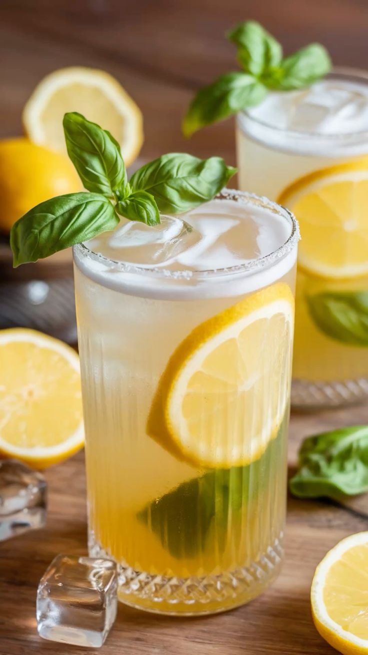 Lemon-Basil-Vodka-Collins.-as-31-Must-Try-4th-of-July-Drink-Recipes-Both-Alcoholic-Non-Alcoholic.