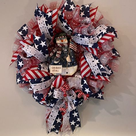 Mini-Lantern-Wreath-as-35-Stunning-4th-of-July-Wreaths-to-Welcome-Guests-in-Style