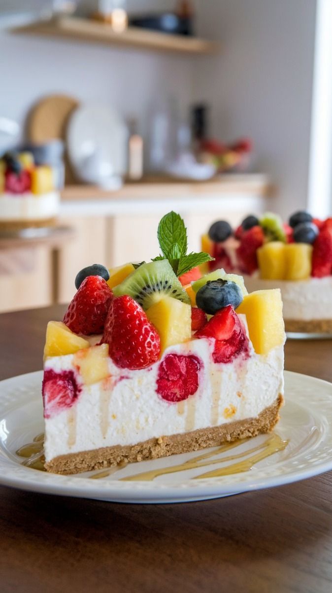 No-Bake-Cheesecake-with-Fresh-Fruit