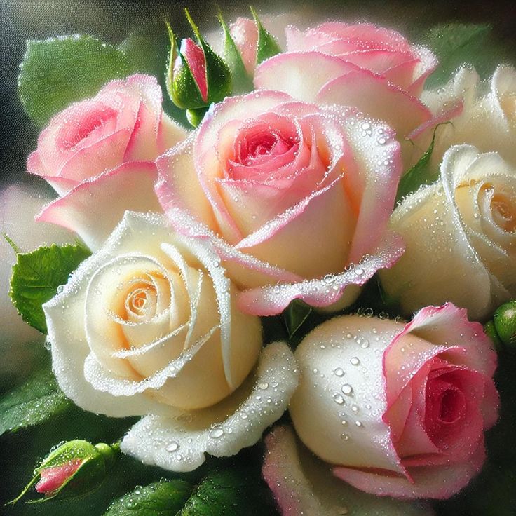 Pale-Pink-and-White-Roses-as-37-Beautiful-Flower-Arrangements-for-the-Perfect-Mothers-Day-Gift.