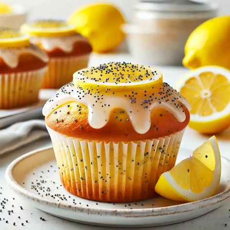 Poppy-Seed-Muffins-with-Lemon-Glaze