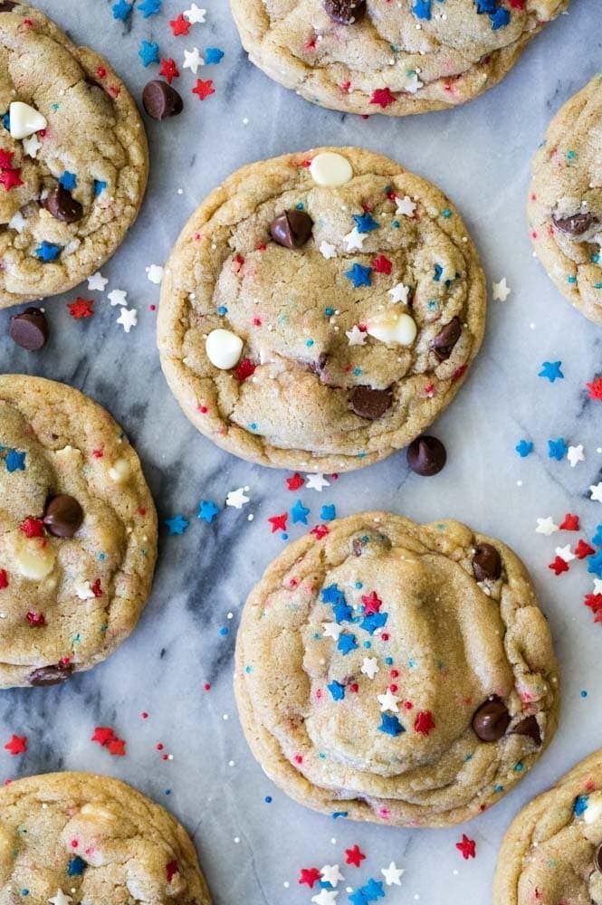 Red-White-Blue-Chocolate-Chip-Cookies