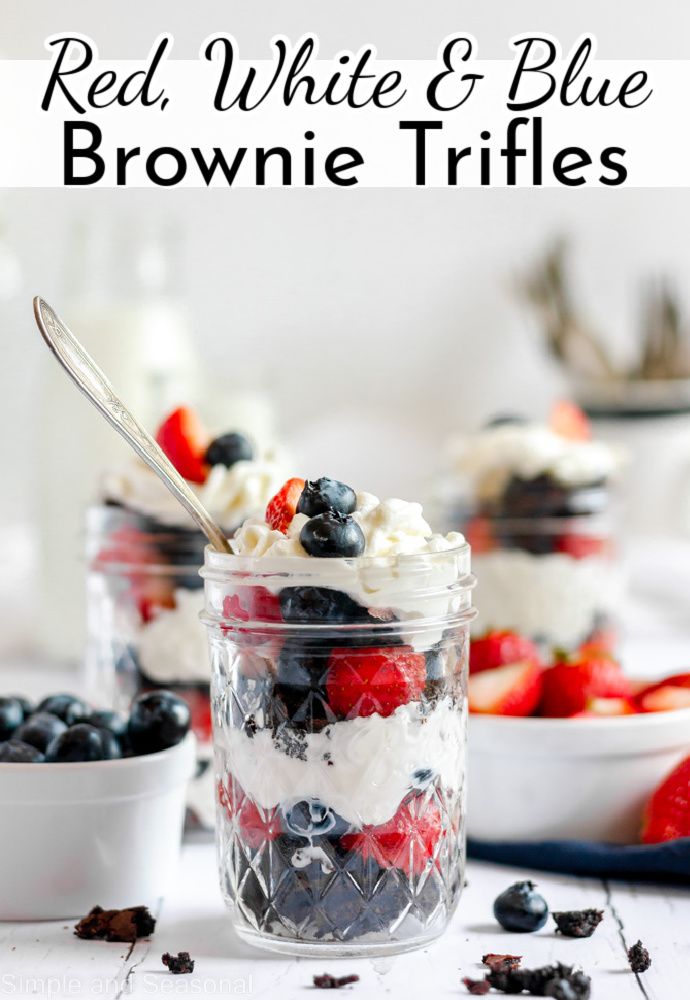 Red-White-and-Blue-Brownie-Trifle