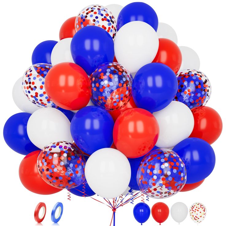 Red-White-and-Blue-Confetti-Balloons