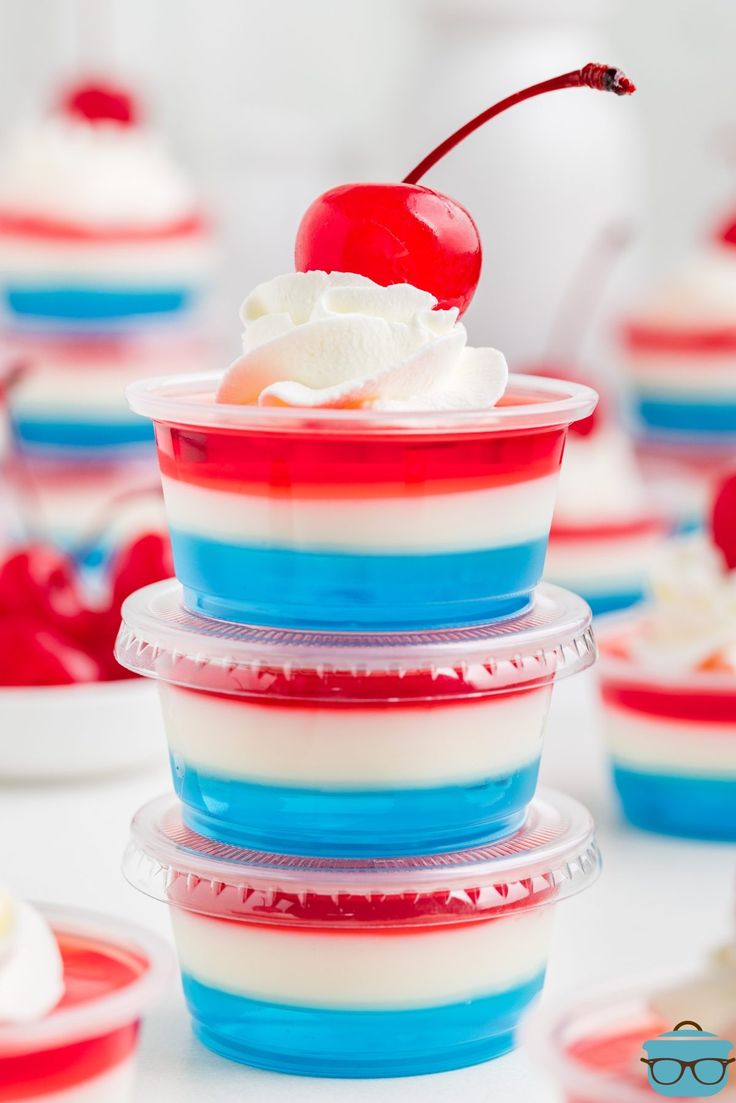 Red-White-and-Blue-Jell-O-shots