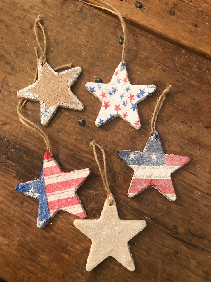 Stars-and-Stripes-Salt-Dough-Ornaments.-as-29-Fun-and-Easy-4th-of-July-Crafts-for-Kids-and-Adults