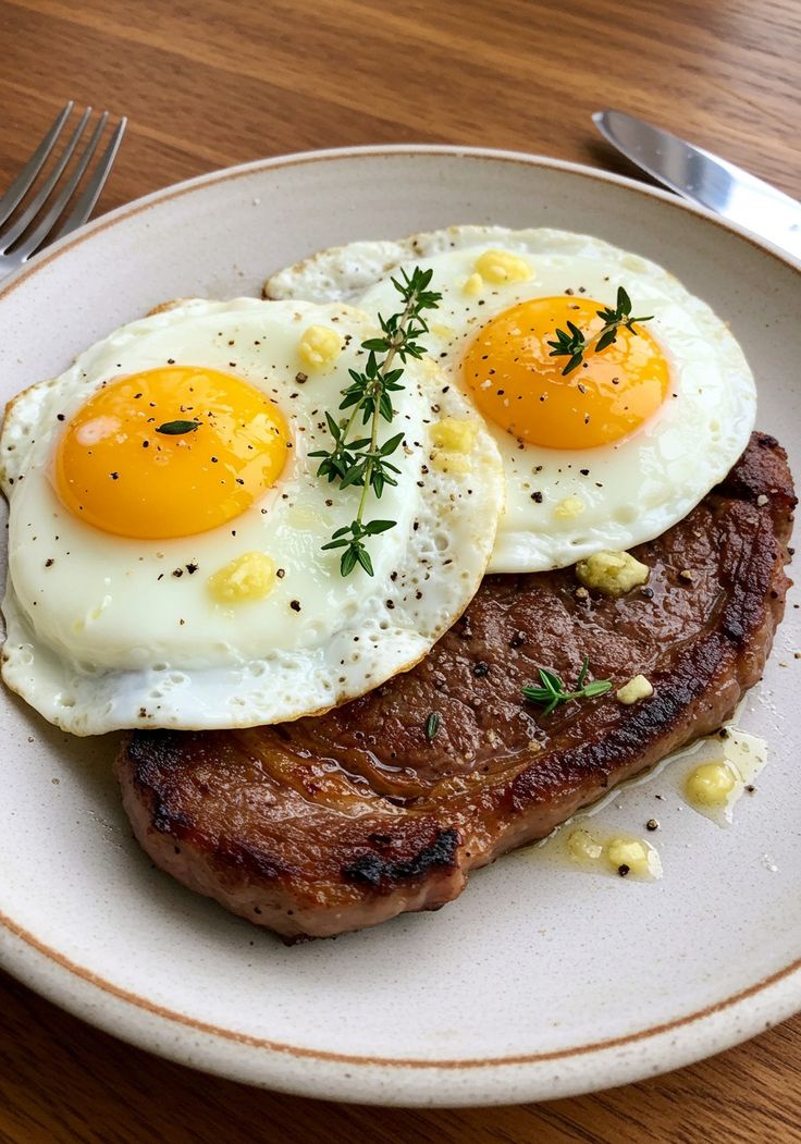 Steak-and-Eggs-as-29-Unique-Fathers-Day-Breakfast-Ideas-to-Start-His-Day-Right