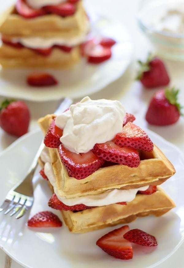 Strawberry-Shortcake-Waffles