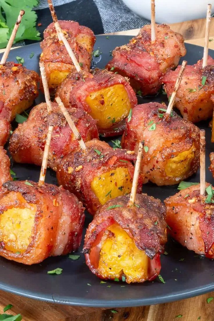 Sweet-and-Spicy-Bacon-Wrapped-Pineapple