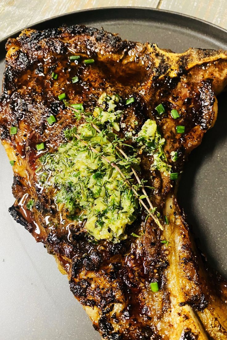 T-Bone-Steaks-with-Herb-Butter-as-35-Irresistible-Fathers-Day-Dinner-Recipes-Hell-Love.