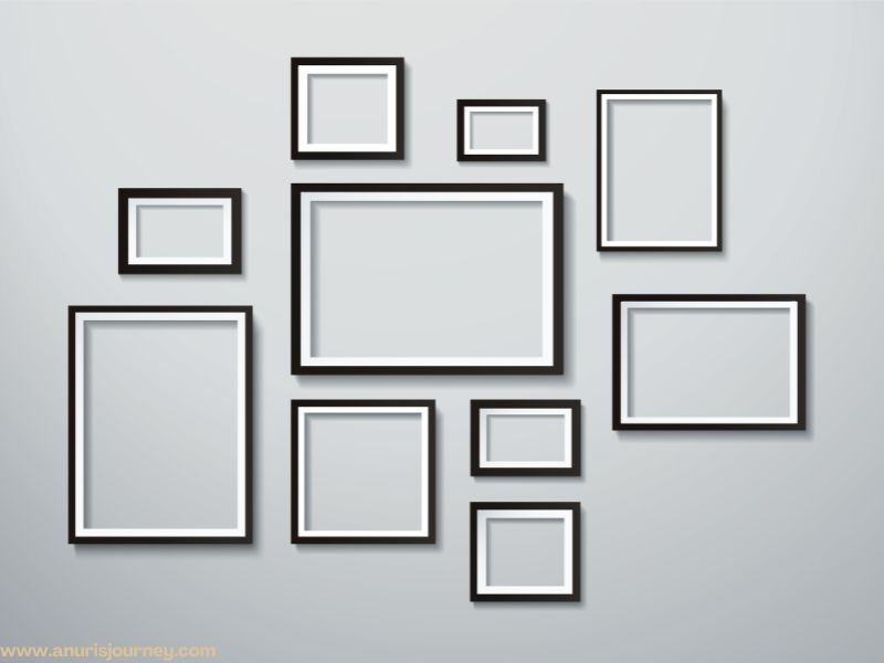 black and white small frames