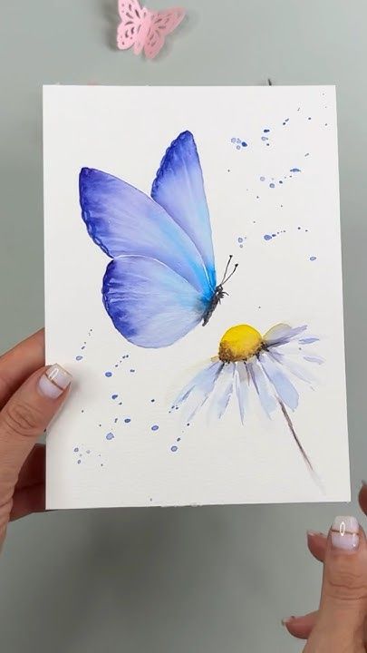 Watercolor-Butterfly-Card.-as-33-Handmade-Mothers-Day-Cards-That-Will-Melt-Her-Heart.