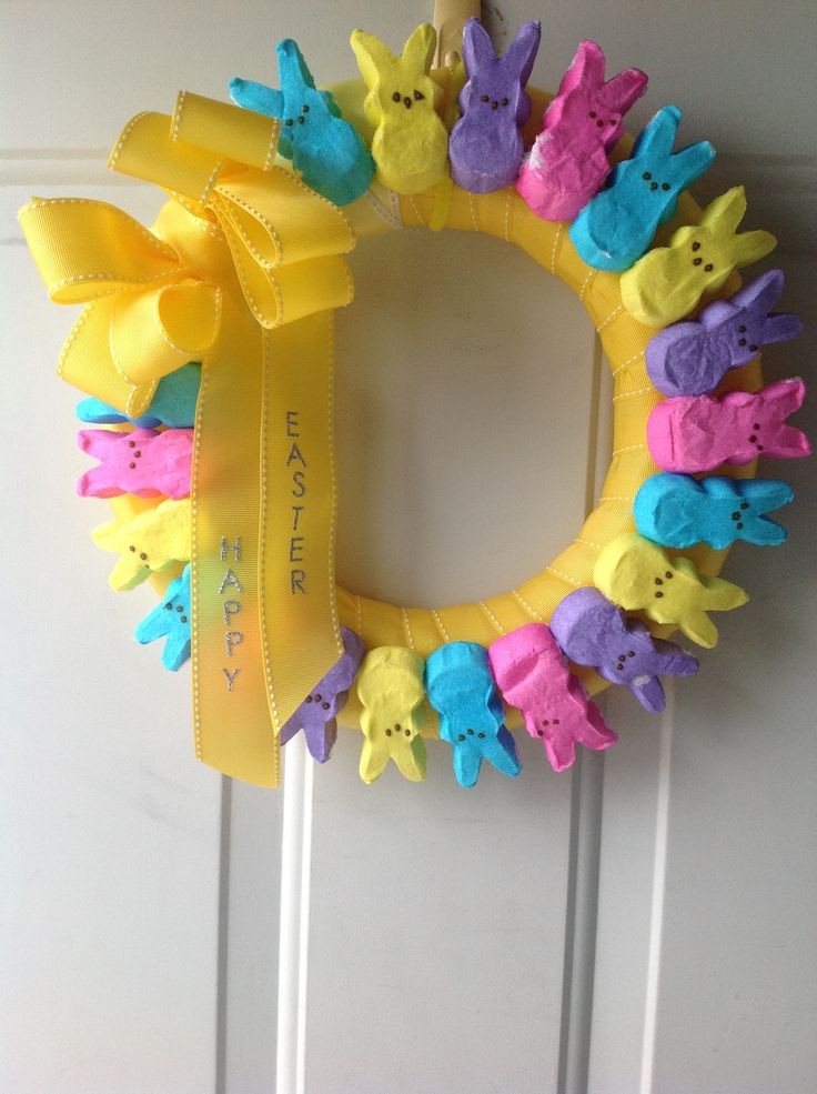 peeps-garland-easter-door-decoration-ideas