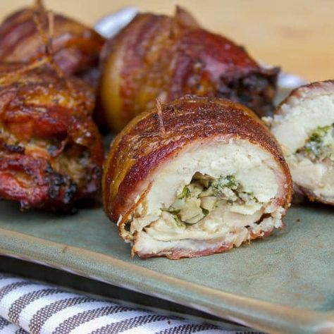 BBQ-Chicken-and-Bacon-Stuffed-Mushrooms