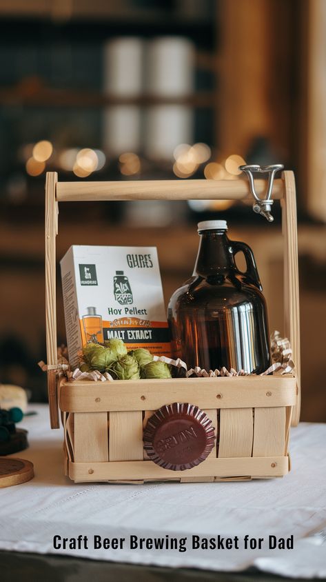 Craft-Beer-Basket-as-29-Genius-Fathers-Day-Gift-Basket-Ideas-That-Arent-Boring