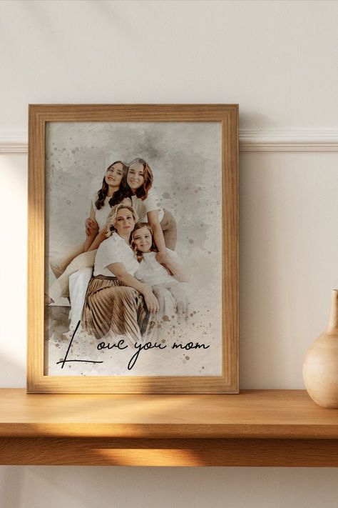 Customized-Family-Portrait.j-as-35-UNIQUE-MOTHERS-DAY-GIFTS-THAT-ARENT-FLOWERS-OR-CHOCOLATE