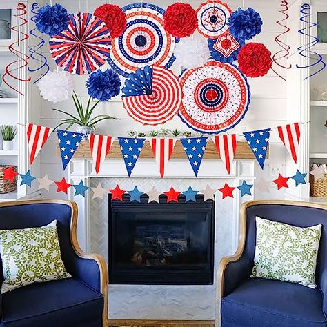 Decorate-with-Paper-Flags-as-31-Genius-Ideas-for-a-Budget-Friendly-4th-of-July-Party.