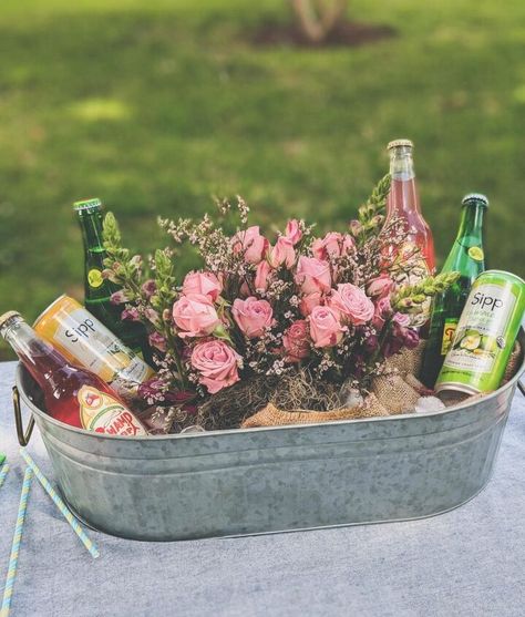 Floral-Ice-Bucket-Centerpiece