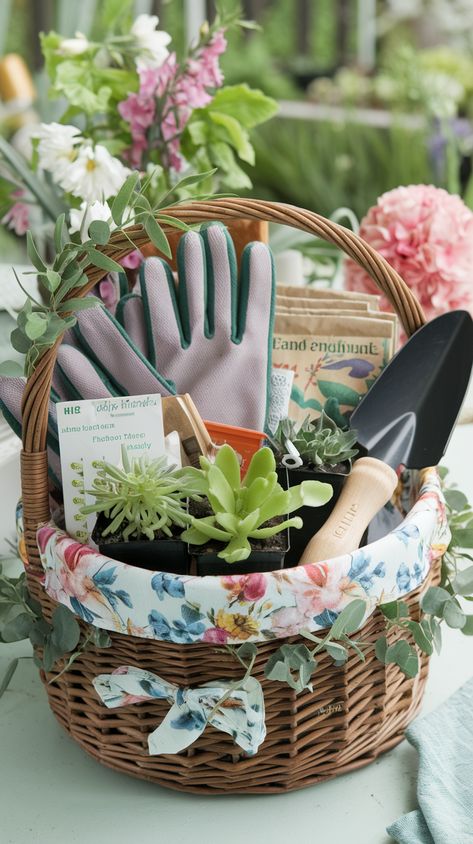 Garden-Lovers-Basket-as-21-DIY-Self-Care-Gift-Baskets-to-Spoil-Mom-on-Mothers-Day