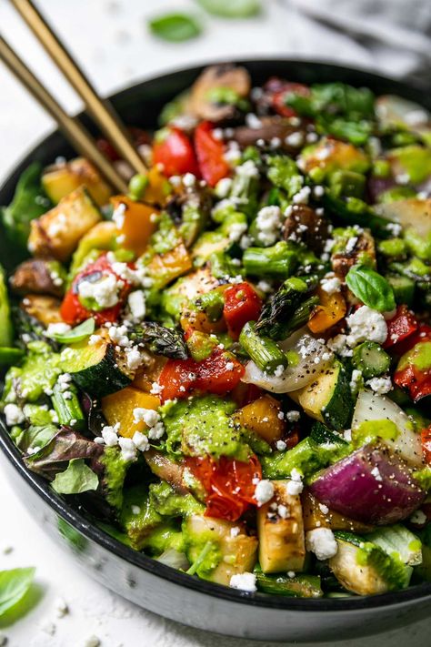 Grilled-Vegetables-with-Herb-Vinaigrette-as-29-Crowd-Pleasing-4th-of-July-Side-Dishes-Everyone-Will-Love.