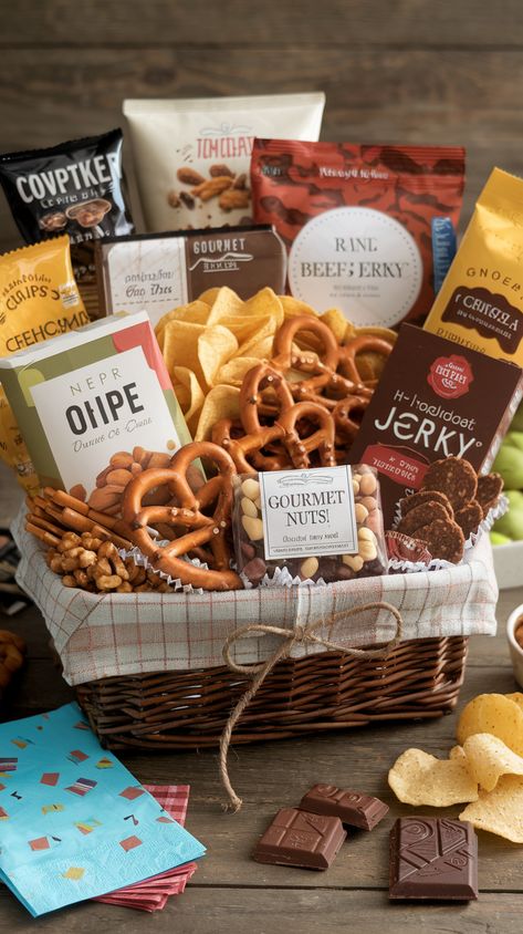 Healthy-Snack-Basket-as-21-DIY-Self-Care-Gift-Baskets-to-Spoil-Mom-on-Mothers-Day