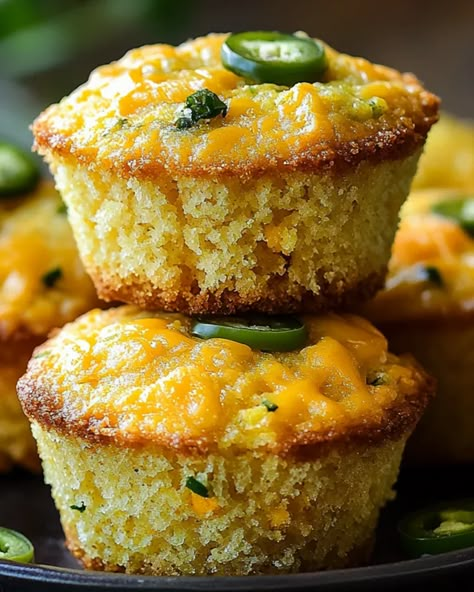 Jalapeno-Cheddar-Cornbread-Muffins-as-29-Crowd-Pleasing-4th-of-July-Side-Dishes-Everyone-Will-Love.