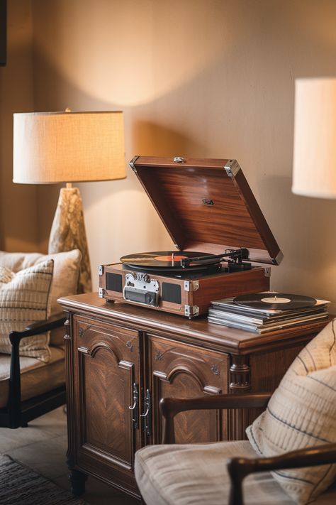 Vintage-Record-Player-Setup