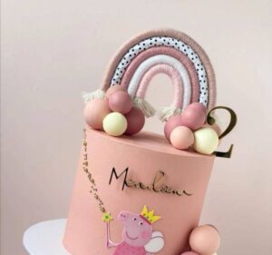 this is a Rainbow cake topper
